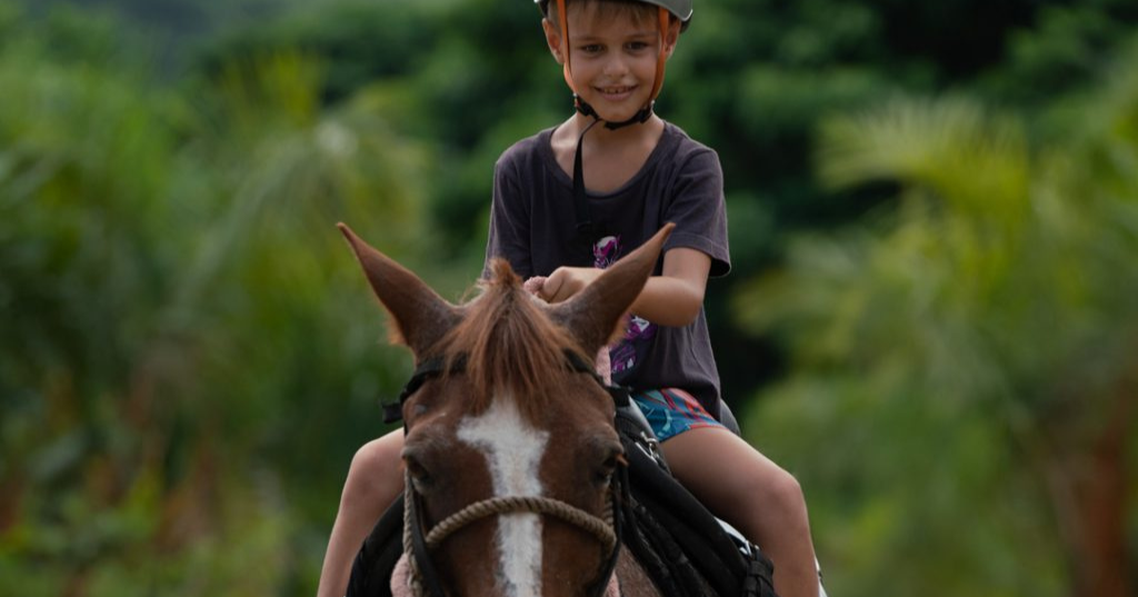Punta Cana with children, Horseback riding in La Hacienda Park