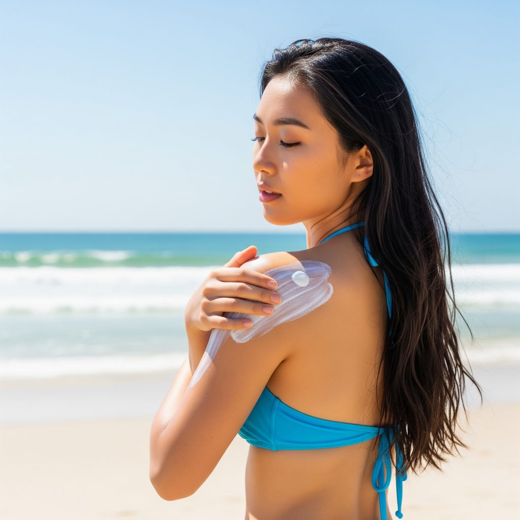 Protección solar en la playa