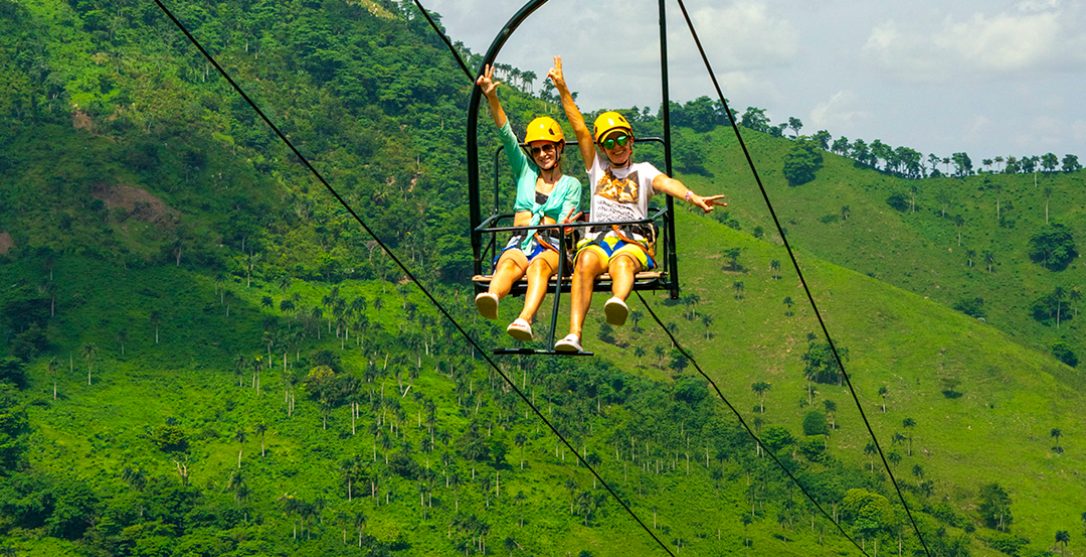 Things to do in Punta Cana, the chairlift at La Hacienda Park